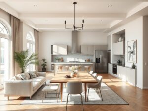 screedmaster.ru | Открытые пространства в интерьере дома из клееного бруса